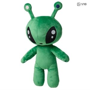 IKEA Alien Plush Toy with Green and Black Accents - Fast Shipping